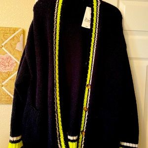Zara Navy blue Cardigan size M new with tags